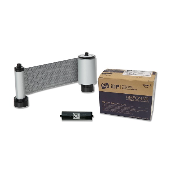 Billede af Smart-30S/Smart-30D/Smart-50S/Smart-50D grå/skrabefelt u/overlay farvebånd (K) - 1200 print. Smart 55650666 / 650666 SS-IDDC-P-SO.